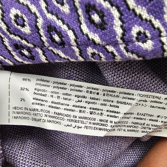 🌞NWOT Zara Geometric Open-Back Collared V-Neck Short Sleeve Bodysuit Lilac M - Picture 9 of 10